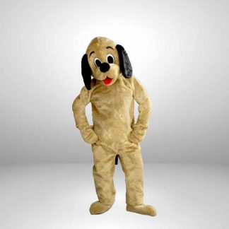 Kostüm Hund "Hellbraun" Maskottchen Erwachsenen Lauffigur